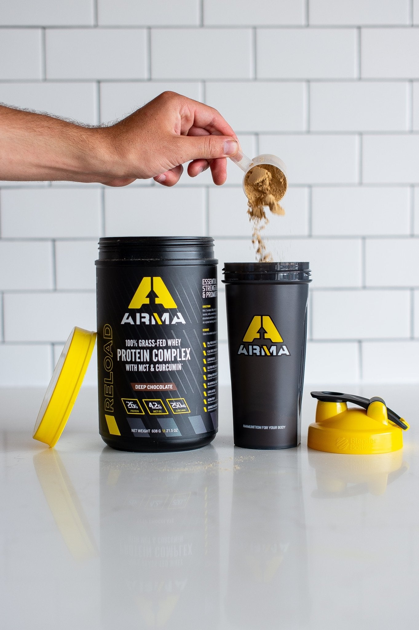 Reload - Double Deep Chocolate + Shaker - Arma Sport