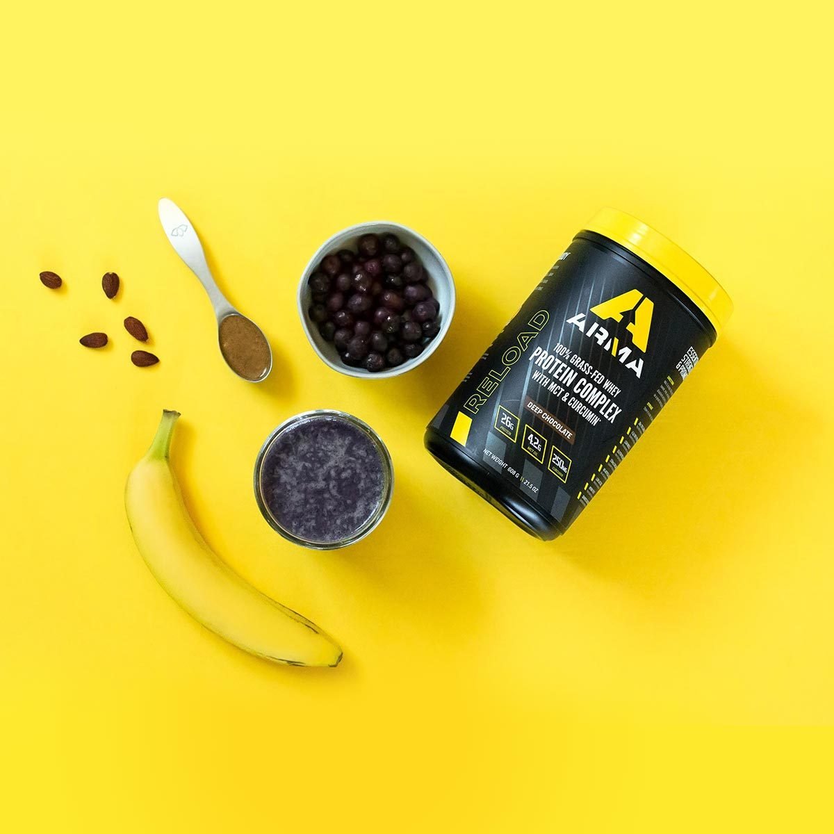 ALMOND BUTTER AND BLUEBERRY SMOOTHIE - Arma Sport